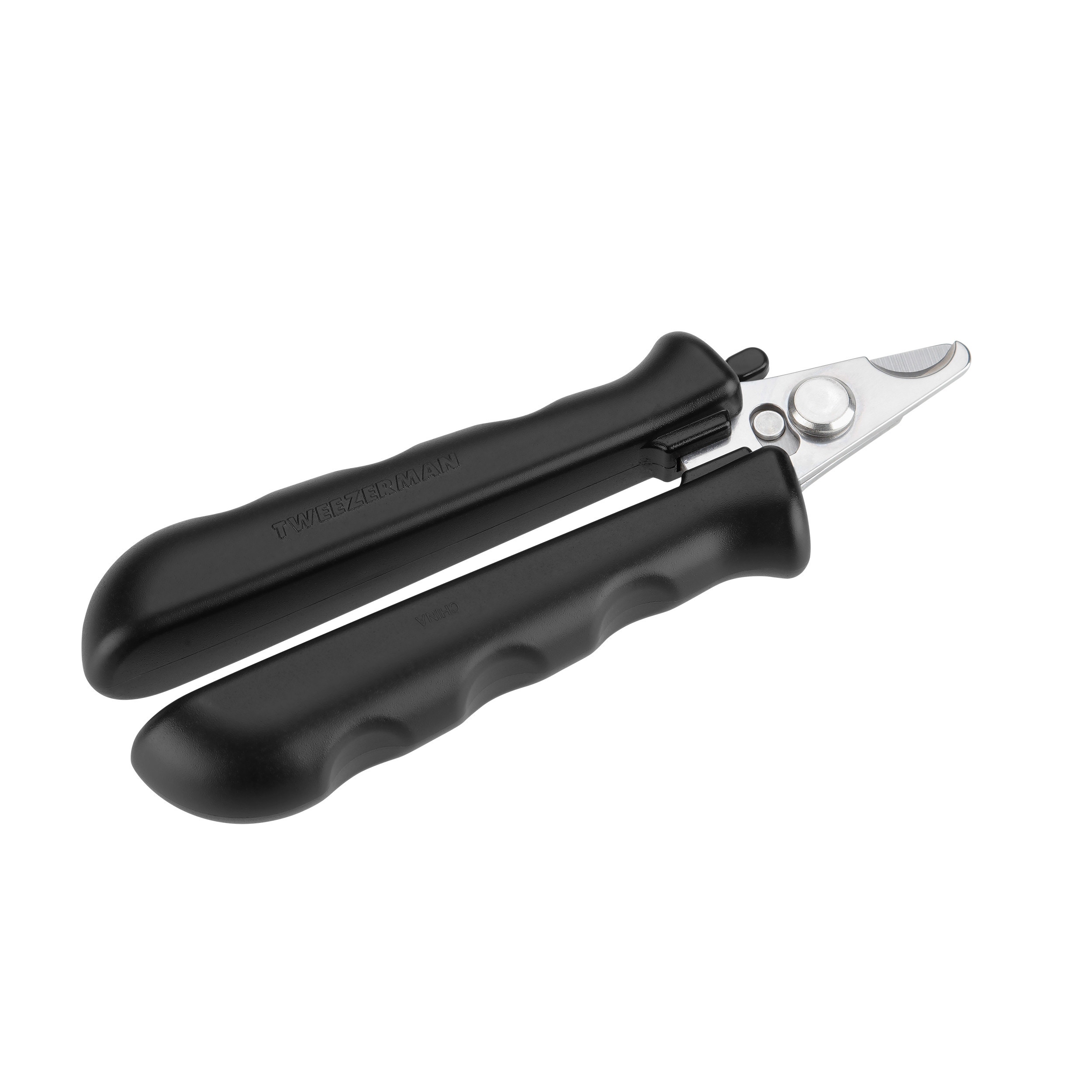 Small Pet Precision Nail Clipper with black non-slip handles and stainless steel blades